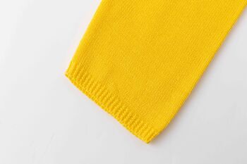 Cardigan tricoté jaune pour fille 6