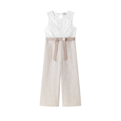 Combined jumpsuit with butterflies for junior girl