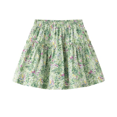Falda de flores Verdes para niñas