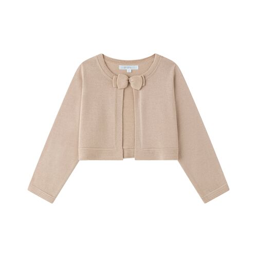 Cardigan de punto en beige