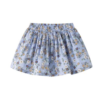 Blue skirt with flower branches