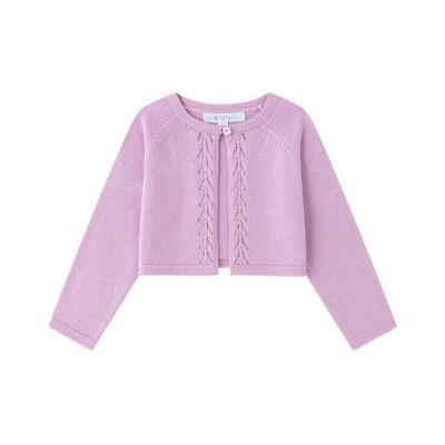 Knitted cardigan for baby girl