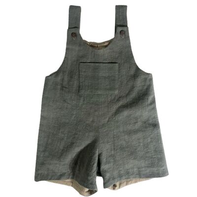 Dan Baby Leinenoverall Khaki