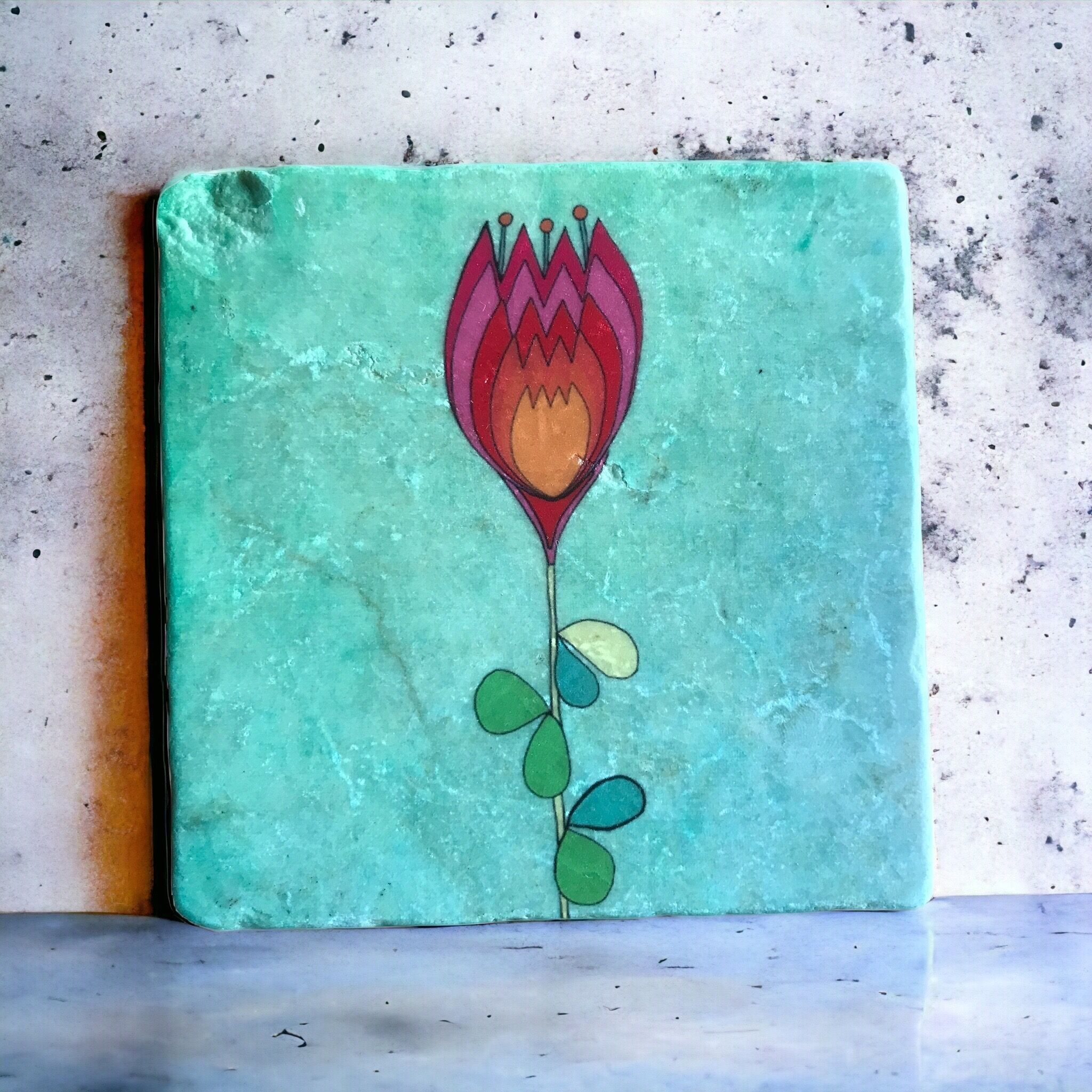 Tulipano in piastrella 10 cm x 10 cm