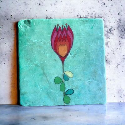 Tulipano in piastrella 10 cm x 10 cm