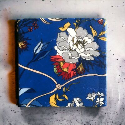 Azulejo edición especial Mujer Azul Flor 10 cm x 10 cm