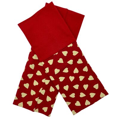 Arm warmers heart red white jersey