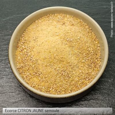 YELLOW LEMON peel semolina -