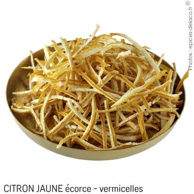 CITRON JAUNE écorce vermicelles -