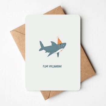 Carte d'anniversaire | requin