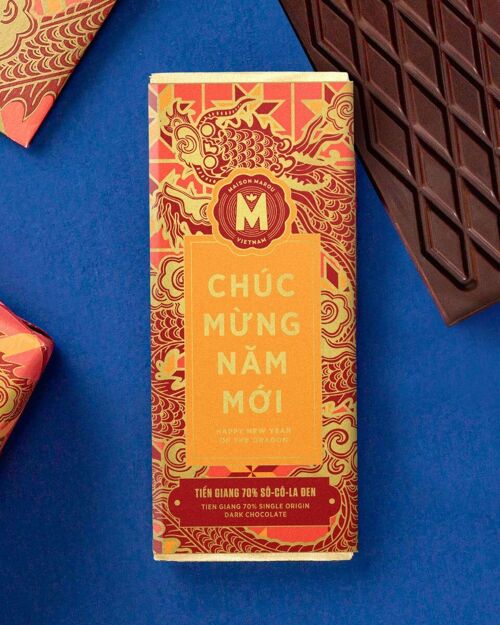 Mini tablette chocolat Tien Giang 70% GRAND CRU VIETNAM 24g – ÉDITION TET