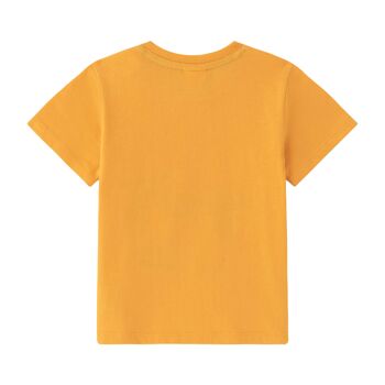 T-shirt bébé garçon orange avec lion 2