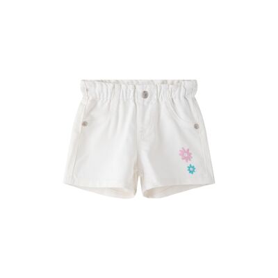 Shorts in denim da bambina con fiori