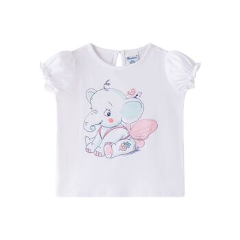 T-shirt fille avec éléphant 1