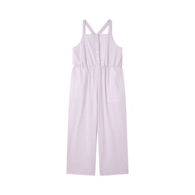 Girl's jumpsuit with stripes