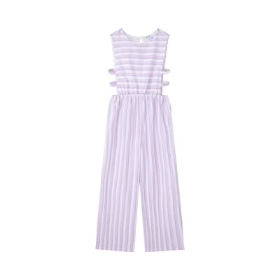 Striped jumpsuit for girls