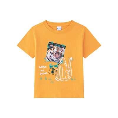 Fotografen-Tiger-T-Shirt für kleine Jungen
