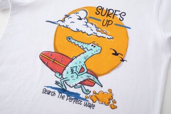 T-Shirt Junior Garçon avec Crocodile Surfeur 5