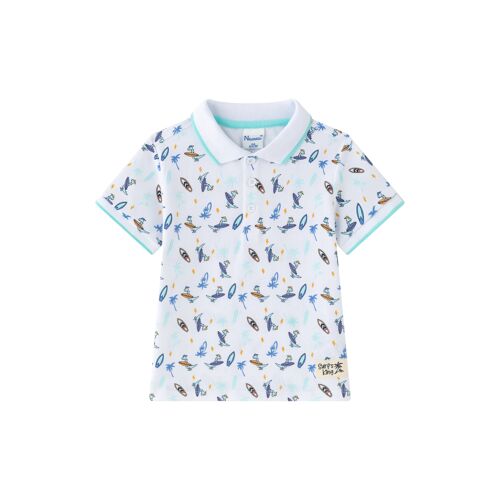 Polo de niño junior Estampado de dino