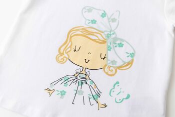 T-shirt fille motif princesse 3