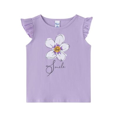 T-shirt Fleur Lilas