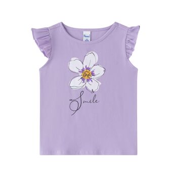 T-shirt Fleur Lilas 1