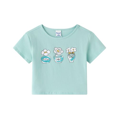 Camiseta flores para niña junior