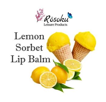 Baume à lèvres aromatisé au sorbet citron 2
