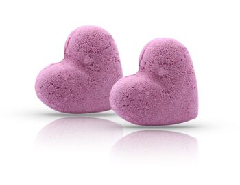 Bombes de bain Bubblegum Heart - 2 coeurs 2