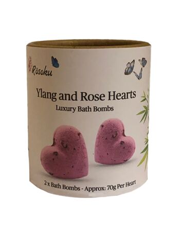 Bombes de bain Ylang et Coeur de Rose - 2 Coeurs 3