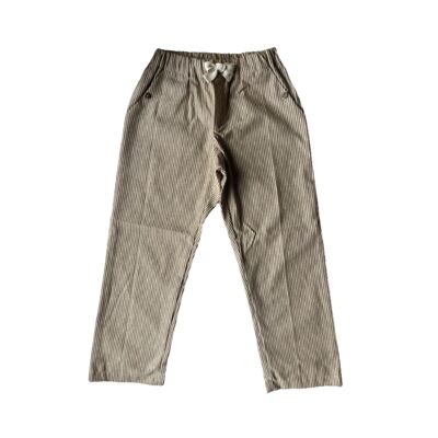 Pantaloni per bambini Lucien a righe color miele