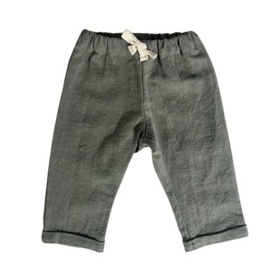 Louis Baby Linen Khaki Trousers