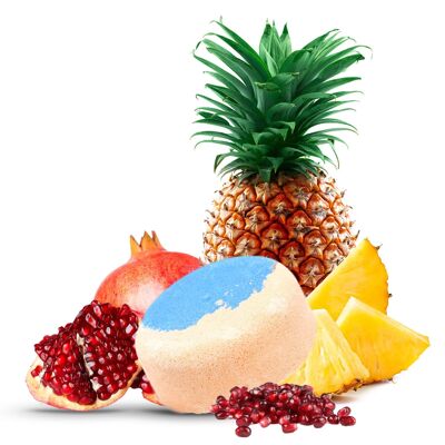 Fizz aux fruits ananas et grenade - Bombe de bain 200g