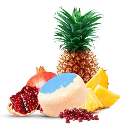 Fizz aux fruits ananas et grenade - Bombe de bain 200g