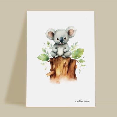 Koala-Tier-Wanddekoration für Babyzimmer – Savannen-Thema