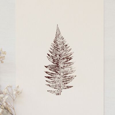 Pflanzenplakat „Farn“ • Kollektion Empreintes • A4