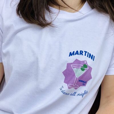 T-Shirt "Martini"__XS / Bianco