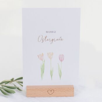 Carte postale « Vœux de Pâques fleuris » 2