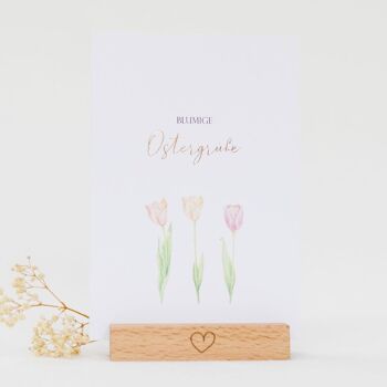 Carte postale « Vœux de Pâques fleuris » 1