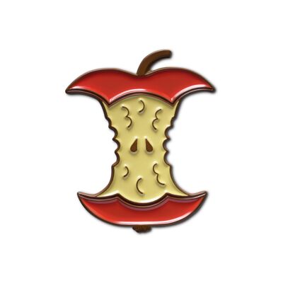 Emaille Pin „Apple Core“