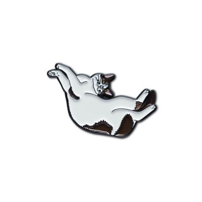 Emaille Pin „Schau mich an! Katze"