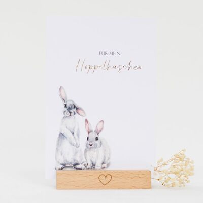 Carte postale "Pour mon lapin sautillant"