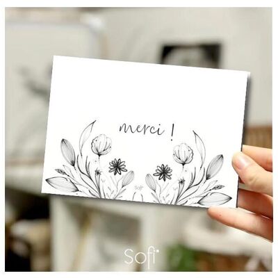 THANK YOU greeting cards -A6 with envelopes