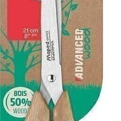 ADVANCED WOOD Schere 21 cm asymmetrisch - Ergonomische Ringe