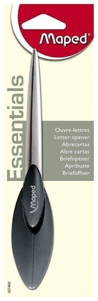 Brieföffner 17 cm, ergonomischer Griff, auf Karte