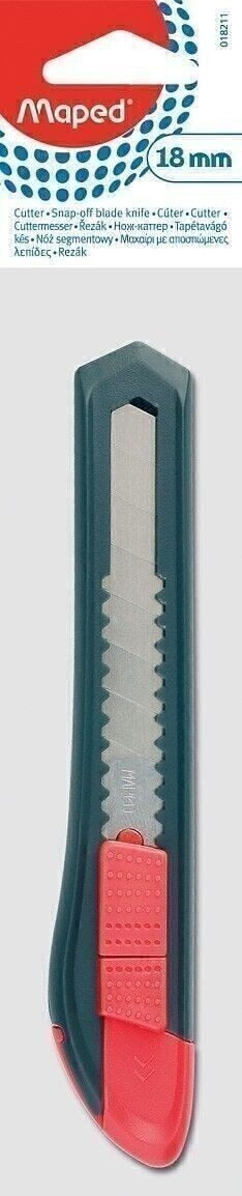 Cutter START plastique 18 mm, en sachet brochable