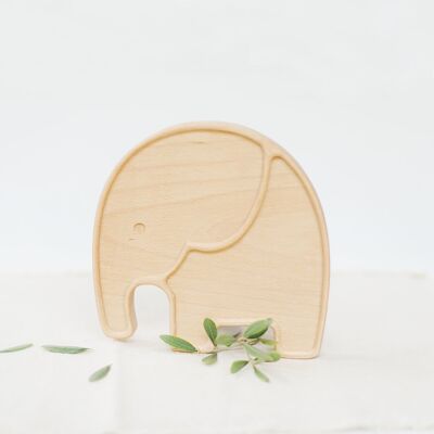 Plato de madera "Elefante"