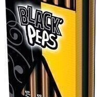Lápices de grafito BLACK'PEPS 2B punta de goma en caja de cartón