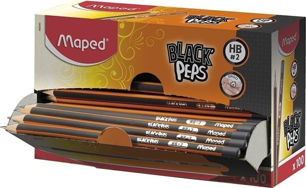 BLACK'PEPS Graphitstifte in Spenderbox: 100 x HB