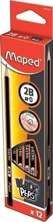 BLACK'PEPS 2B Matite in grafite in scatola di cartone
